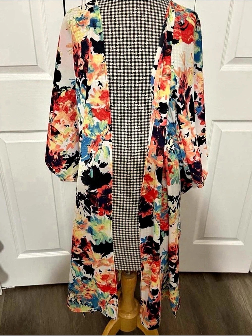 Floral Open Front Duster L